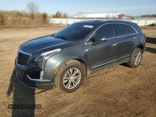 2021 Cadillac XT5 AWD Premium Luxury with VIN 1GYKNDRS0MZ180050, listed as a Copart auction lot 48988805 with 39,681 mi miles and Salvage Title. Bid and sale history available at carsss.com. Image 1.