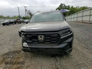 2025 Honda Pilot Black Edition with VIN 5FNYG1H92SB036901, listed as a Copart auction lot 75697454 with 5,994 mi miles and Salvage Title. Bid and sale history available at carsss.com. Image 11.