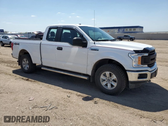 2018 Ford F-150 XL with VIN 1FTEX1EB4JKF21861, listed as a Copart auction lot 55510405 with 45,035 mi miles and Salvage title. Bid and sale history available at DreamBid. Image 4.