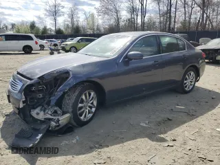 2007 Infiniti G35 Sedan G35x with VIN JNKBV61FX7M818496, listed as a Copart auction lot 50301915 with 197,945 mi miles and Salvage Title. Bid and sale history available at carsss.com. Image 1.