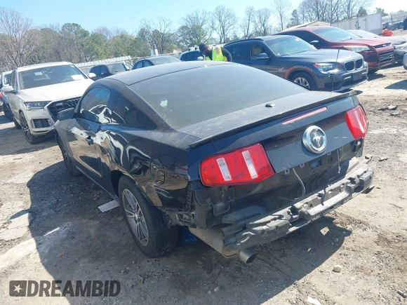 2012 Ford Mustang V6 Premium with VIN 1ZVBP8AM7C5274479, listed as a IAAI auction lot 41772945 with 174,759 mi miles. Bid and sale history available at carsss.com. Image 3.