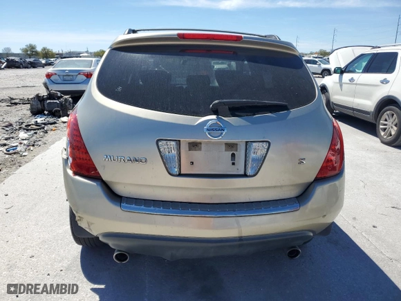 2007 Nissan Murano SL with VIN JN8AZ08T97W522355, listed as a Copart auction lot 48253575 with 127,030 mi miles and Salvage Title. Bid and sale history available at carsss.com. Image 6.