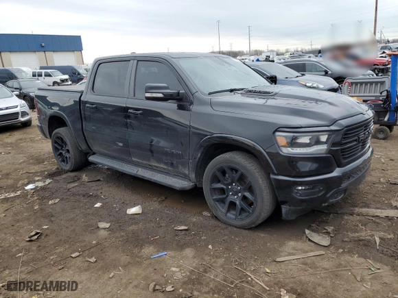2021 Ram 1500 Laramie with VIN 1C6SRFJT5MN733090, listed as a Copart auction lot 50796145 with 46,118 mi miles and Clean Title. Bid and sale history available at carsss.com. Image 4.