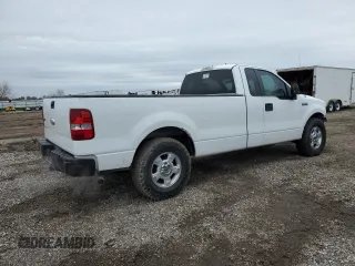 2008 Ford F-150 XL with VIN 1FTRF12WX8KB87907, listed as a Copart auction lot 46143165 with 210,446 mi miles and Salvage Title. Bid and sale history available at carsss.com. Image 3.