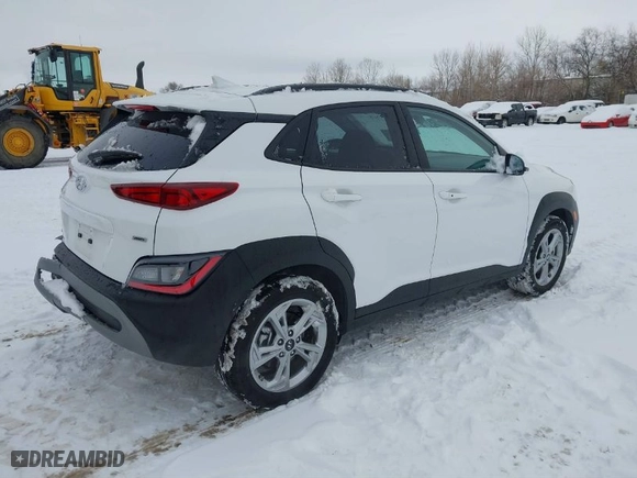 2023 Hyundai Kona SEL with VIN KM8K6CABXPU049603, listed as a IAAI auction lot 41230916 with 9,519 mi miles. Bid and sale history available at carsss.com. Image 4.