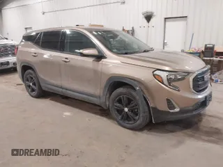 2018 GMC Terrain SLE with VIN 3GKALTEV0JL358807, listed as a IAAI auction lot 41455770 with 72,472 mi miles. Bid and sale history available at carsss.com. Image 1.