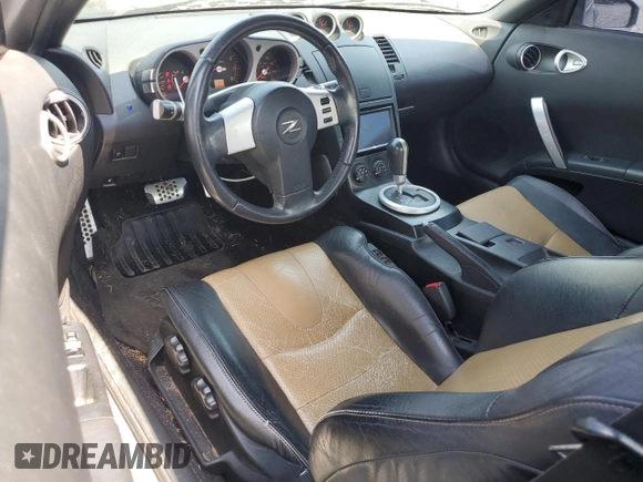 2005 Nissan 350Z with VIN JN1AZ34D85M608232, listed as a Copart auction lot 69145384 with 128,199 mi miles and Clean Title. Bid and sale history available at DreamBid. Image 8.