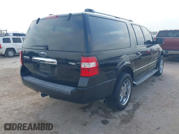 2007 Ford Expedition EL Limited with VIN 1FMFK19527LA93181, listed as a IAAI auction lot 41552485 with 191,225 mi miles. Bid and sale history available at carsss.com. Image 4.