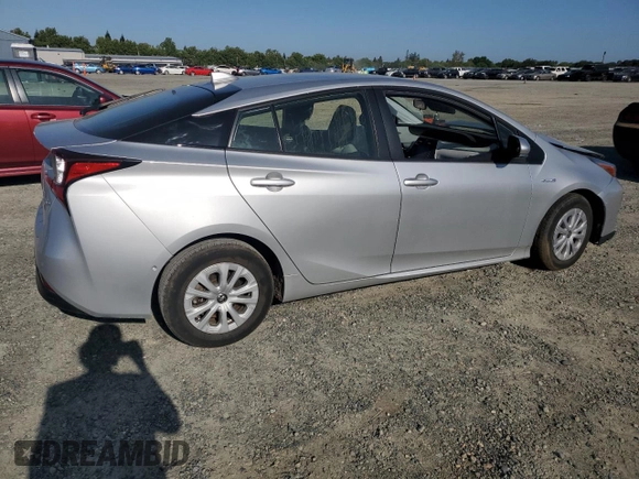 2022 Toyota Prius L Eco with VIN JTDKAMFU3N3162492, listed as a Copart auction lot 55139395 with 0 mi miles and Salvage Title. Bid and sale history available at carsss.com. Image 3.