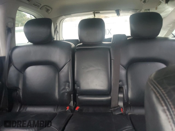 2018 Nissan Armada SL with VIN JN8AY2NC5J9550033, listed as a Copart auction lot 82569174 with 187,516 mi miles and Salvage Title. Bid and sale history available at carsss.com. Image 10.
