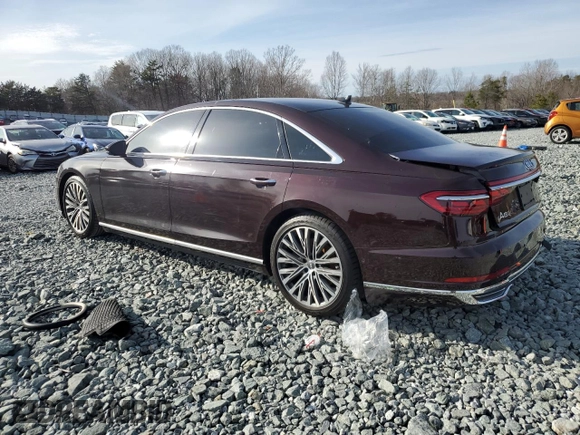 2019 Audi A8 L with VIN WAU8DAF83KN014441, listed as a Copart auction lot 45976415 with 78,749 mi miles and Salvage Title. Bid and sale history available at carsss.com. Image 2.