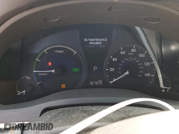 2010 Lexus RX 450h with VIN JTJBC1BA6A2401048, listed as a Copart auction lot 65098785 with 187,949 mi miles and Clean title. Bid and sale history available at DreamBid. Image 9.