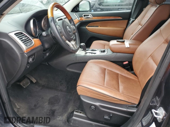 2013 Jeep Grand Cherokee Overland with VIN 1C4RJFCT6DC586933, listed as a Copart auction lot 78383184 with 80,249 mi miles and Salvage Title. Bid and sale history available at carsss.com. Image 7.