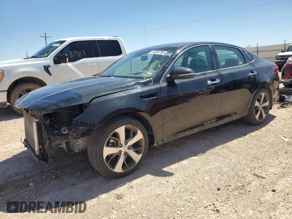 2020 Kia Optima LX with VIN 5XXGT4L34LG435674, listed as a Copart auction lot 56053795 with 98,494 mi miles and Salvage title. Bid and sale history available at DreamBid. Image 1.