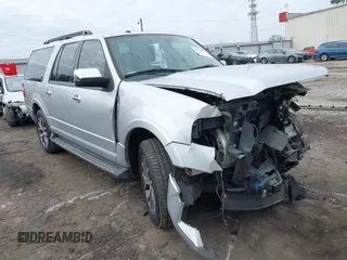 2015 Ford Expedition EL XLT with VIN 1FMJK1HT6FEF05048, listed as a IAAI auction lot 41539189 with 1 mi miles. Bid and sale history available at carsss.com. Image 1.