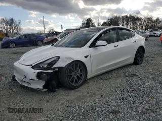 2022 Tesla Model 3 Long Range with VIN 5YJ3E1EB2NF361821, listed as a Copart auction lot 85108664 with 25,021 mi miles and Salvage Title. Bid and sale history available at DreamBid. Image 1.