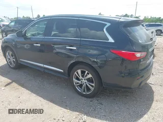 2014 Infiniti QX60 with VIN 5N1AL0MN3EC533821, listed as a IAAI auction lot 42175446 with 161,369 mi miles and . Bid and sale history available at DreamBid. Image 3.