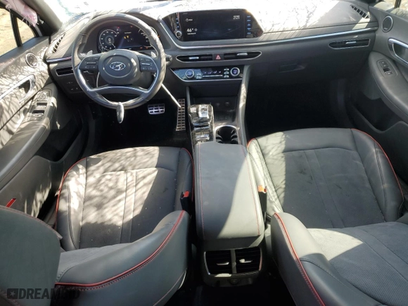 2022 Hyundai Sonata SEL Plus with VIN KMHL44J2XNA220428, listed as a Copart auction lot 45789165 with 20,450 mi miles and Salvage Title. Bid and sale history available at carsss.com. Image 8.
