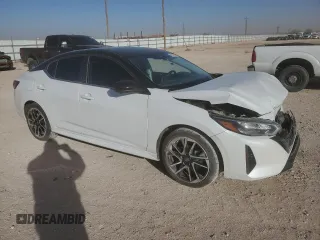 2024 Nissan Sentra SR with VIN 3N1AB8DV6RY321386, listed as a Copart auction lot 49306245 with 10,747 mi miles and Salvage title. Bid and sale history available at DreamBid. Image 4.
