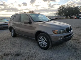 2005 BMW X5 3.0i with VIN 5UXFA13535LY17925, listed as a Copart auction lot 83098944 with 194,951 mi miles and Salvage Title. Bid and sale history available at carsss.com. Image 4.