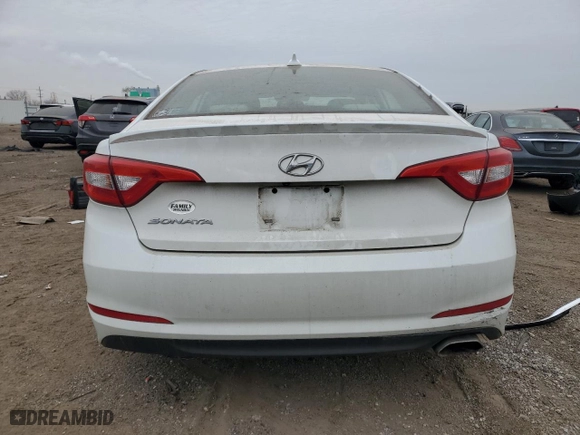 2015 Hyundai Sonata 2.4L SE with VIN 5NPE24AF0FH008623, listed as a Copart auction lot 44860945 with 143,046 mi miles and Clean Title. Bid and sale history available at carsss.com. Image 6.