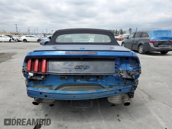 2017 Ford Mustang GT Premium with VIN 1FATP8FF6H5317482, listed as a Copart auction lot 52830315 with 83,723 mi miles and Salvage title. Bid and sale history available at DreamBid. Image 6.
