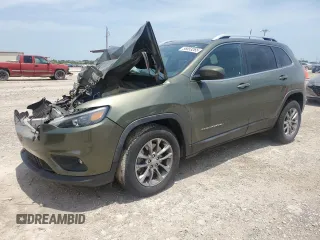 2019 Jeep Cherokee Latitude Plus z VIN 1C4PJLLB1KD302905, wystawiony jako Copart lot #56853265 z przebiegiem 83 011 mil mil oraz Szkoda całkowita • Salvage title. Historia ofert i sprzedaży dostępna na DreamBid. Obrazek 1.