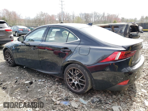 2015 Lexus IS 350 with VIN JTHCE1D25F5008167, listed as a Copart auction lot 49696125 with 121,377 mi miles and Salvage title. Bid and sale history available at DreamBid. Image 2.