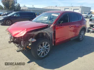 2020 Mazda CX-5 Grand Touring with VIN JM3KFADM2L0808324, listed as a Copart auction lot 50208295 with 29,321 mi miles and Salvage Title. Bid and sale history available at carsss.com. Image 1.
