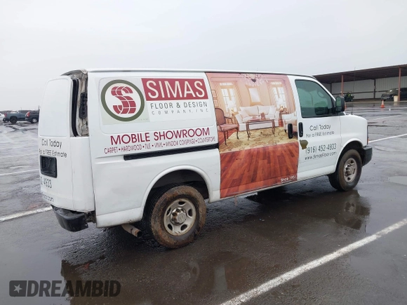 2010 Chevrolet Express Cargo with VIN 1GCZGFBA3A1158758, listed as a IAAI auction lot 41480795 with 240,053 mi miles and . Bid and sale history available at DreamBid. Image 4.