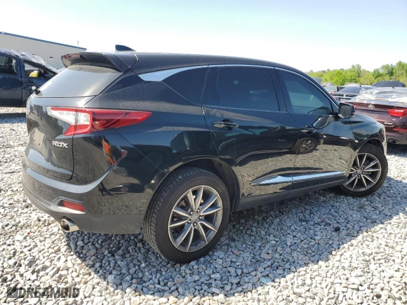 2019 Acura RDX w/Technology Pkg with VIN 5J8TC1H54KL011287, listed as a Copart auction lot 52158055 with 97,412 mi miles and Salvage Title. Bid and sale history available at carsss.com. Image 3.