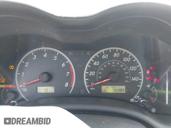 2011 Toyota Corolla L with VIN JTDBU4EE9B9156724, listed as a IAAI auction lot 42138344 with 96,486 mi miles and . Bid and sale history available at DreamBid. Image 7.