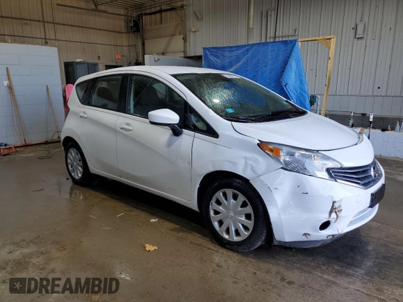 2015 Nissan Note SV with VIN 3N1CE2CP1FL448281, listed as a Copart auction lot 55665145 with 81,934 mi miles and Salvage title. Bid and sale history available at DreamBid. Image 4.