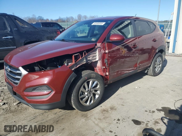 2018 Hyundai Tucson SE z VIN KM8J2CA43JU768692, wystawiony jako Copart lot #50586955 z przebiegiem 46 703 mil mil oraz Szkody całkowita. Historia ofert i sprzedaży dostępna na DreamBid. Obrazek 1.