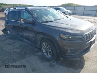 2019 Jeep Cherokee Latitude Plus with VIN 1C4PJMLX8KD418331, listed as a IAAI auction lot 42557107 with 108,096 mi miles and . Bid and sale history available at DreamBid. Image 1.