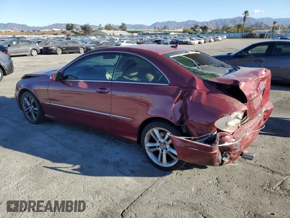 2007 Mercedes-Benz CLK 350 with VIN WDBTJ56H37F213910, listed as a Copart auction lot 78268504 with 109,569 mi miles and Salvage Title. Bid and sale history available at DreamBid. Image 2.