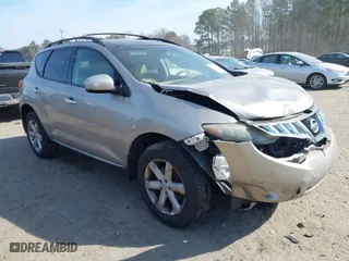 2009 Nissan Murano SL with VIN JN8AZ18U29W103622, listed as a IAAI auction lot 41624719 with NaN miles. Bid and sale history available at carsss.com. Image 1.