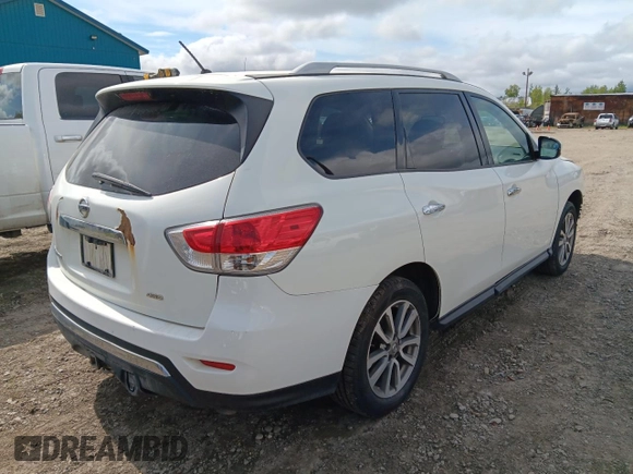 2016 Nissan Pathfinder S with VIN 5N1AR2MM0GC604915, listed as a Copart auction lot 55477285 with 183,062 mi miles and Salvage title. Bid and sale history available at DreamBid. Image 3.