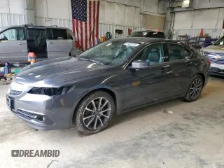 2015 Acura TLX V6 Advance with VIN 19UUB3F7XFA010380, listed as a Copart auction lot 46820195 with 115,841 mi miles and Clean Title. Bid and sale history available at carsss.com. Image 1.