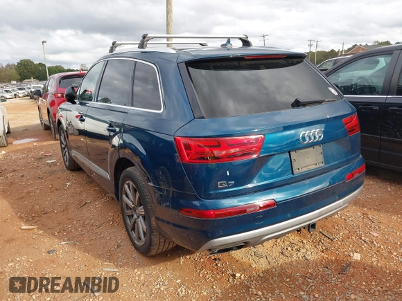 2019 Audi Q7 Premium Plus with VIN WA1LHAF73KD022189, listed as a IAAI auction lot 40798608 with 58,587 mi miles and . Bid and sale history available at DreamBid. Image 3.