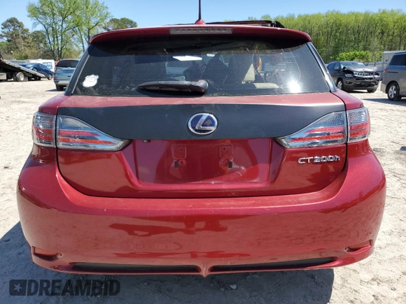 2012 Lexus CT 200h z VIN JTHKD5BH8C2094830, wystawiony jako Copart lot #52310905 z przebiegiem Nie podano mil oraz Czysty tytuł • Clean title. Historia ofert i sprzedaży dostępna na DreamBid. Obrazek 6.