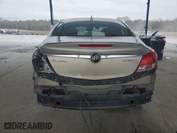 2011 Buick Regal CXL RL1 with VIN W04GN5EC7B1112799, listed as a Copart auction lot 46500085 with 204,960 mi miles and Salvage Title. Bid and sale history available at carsss.com. Image 6.
