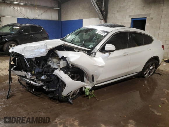 2021 BMW X4 xDrive30i with VIN 5UX2V1C01M9H64891, listed as a Copart auction lot 56797025 with Not provided miles and Salvage title. Bid and sale history available at DreamBid. Image 1.