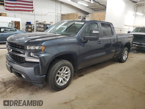 2021 Chevrolet Silverado 1500 RST with VIN 1GCUYEEL7MZ166625, listed as a Copart auction lot 52420215 with 97,381 mi miles and Salvage Title. Bid and sale history available at carsss.com. Image 1.