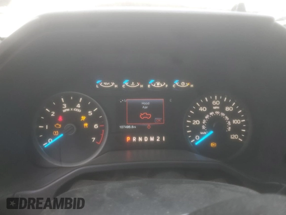 2016 Ford F-150 XLT with VIN 1FTFW1EF0GKE19752, listed as a Copart auction lot 44525105 with 107,496 mi miles and Salvage Title. Bid and sale history available at carsss.com. Image 9.