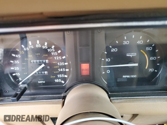 1981 Chevrolet Corvette with VIN 1G1AY8764B5108674, listed as a Copart auction lot 81905804 with 50,014 mi miles and Salvage Title. Bid and sale history available at carsss.com. Image 9.