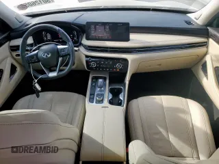 2023 Infiniti QX60 Sensory with VIN 5N1DL1GS6PC331997, listed as a Copart auction lot 50126055 with 37,710 mi miles and Salvage title. Bid and sale history available at DreamBid. Image 8.