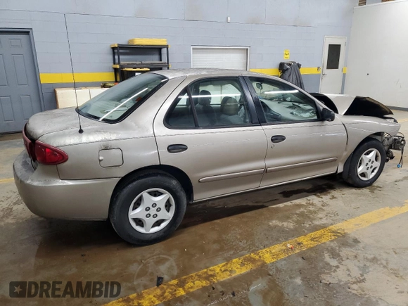 2003 Chevrolet Cavalier with VIN 1G1JC52F037117575, listed as a Copart auction lot 72613074 with 0 mi miles and Salvage Title. Bid and sale history available at carsss.com. Image 3.