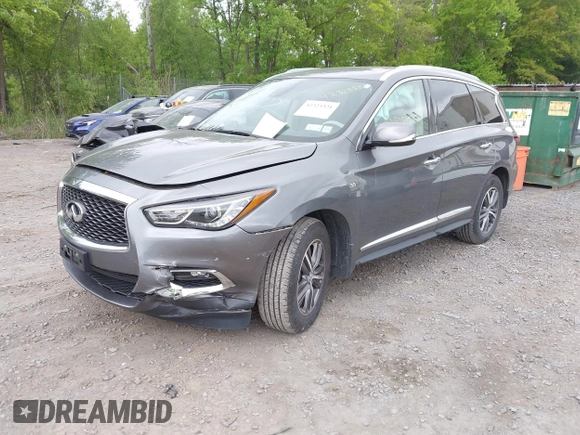 2020 Infiniti QX60 Luxe with VIN 5N1DL0MM1LC537478, listed as a IAAI auction lot 42323321 with 51,464 mi miles and . Bid and sale history available at DreamBid. Image 17.