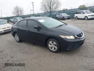 2014 Honda Civic Sedan LX with VIN 19XFB2F56EE233009, listed as a IAAI auction lot 41973133 with 119,402 mi miles. Bid and sale history available at carsss.com. Image 1.